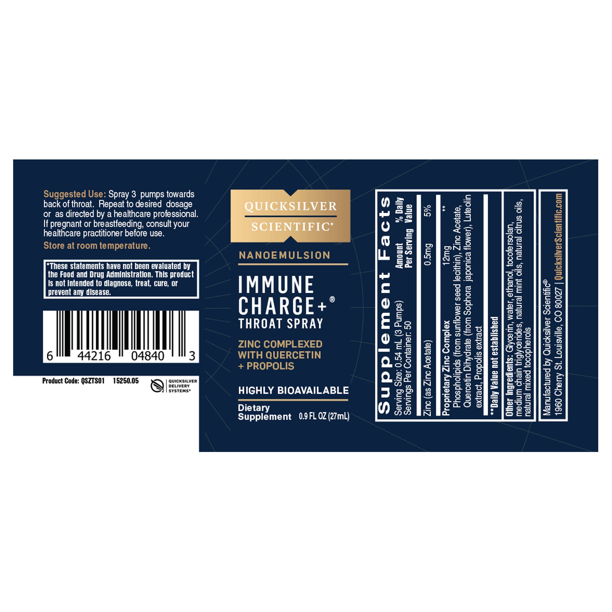 IMMUNE CHARGE+® THROAT SPRAY